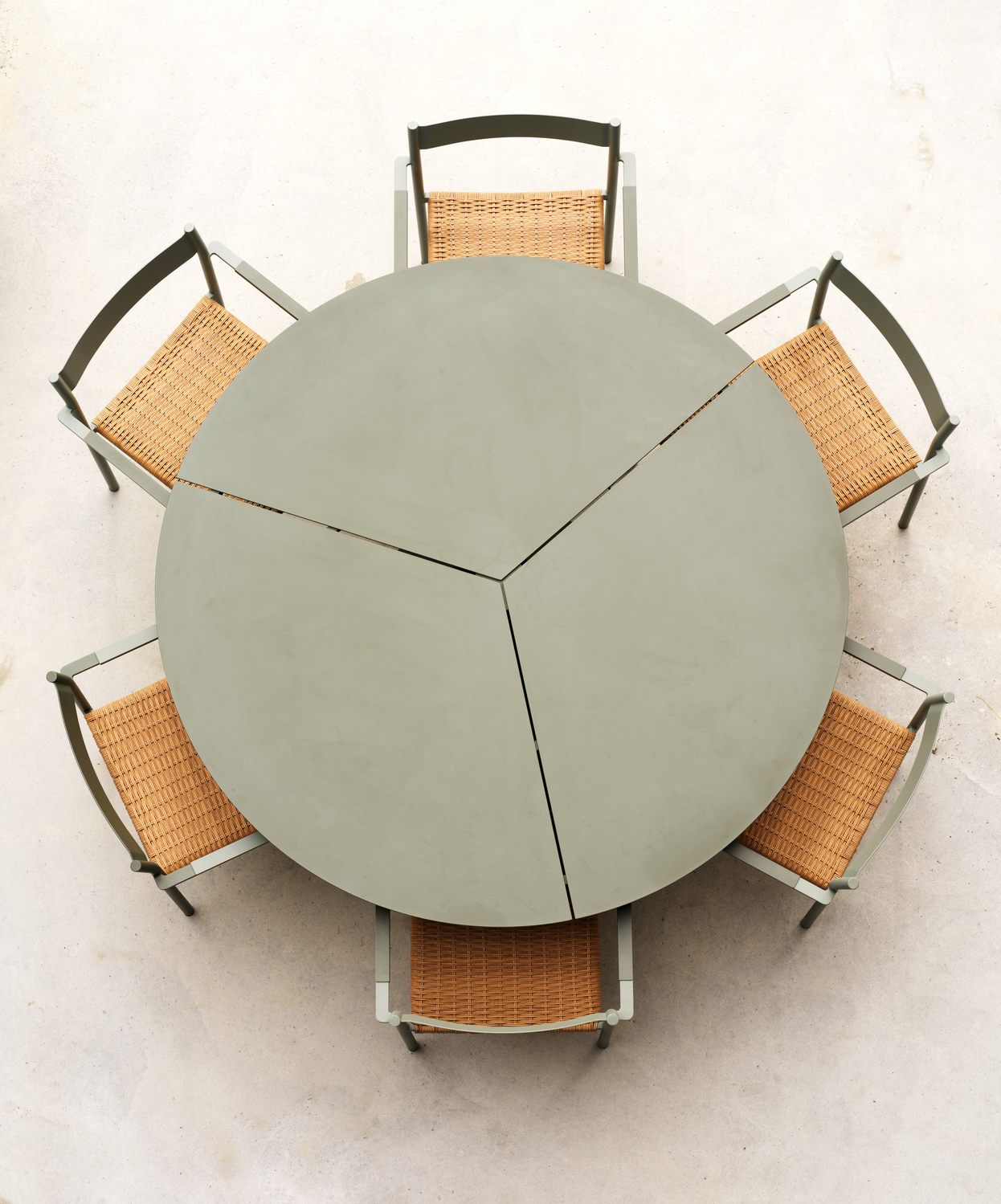 DK dining chair Dusty Green/Natur