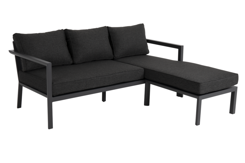 Delia divan sofa Anthracite/grey