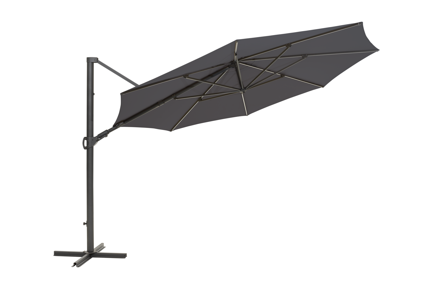 Cilento parasol Anthracite/Grey