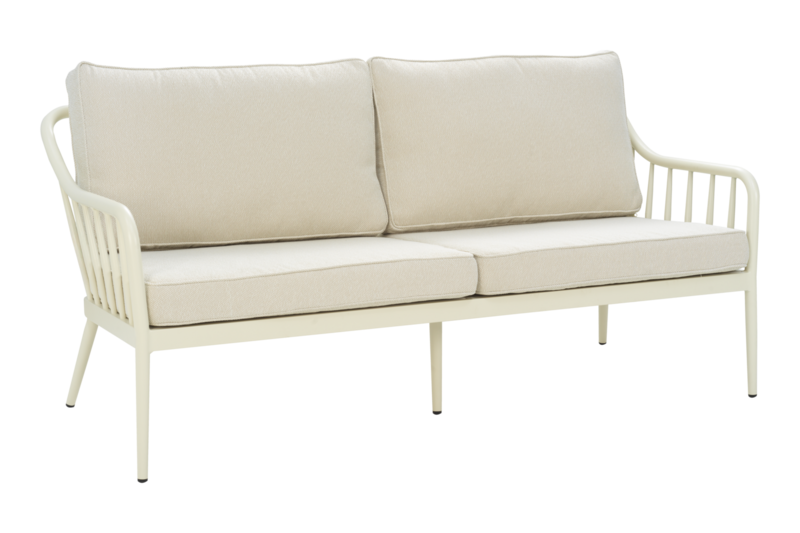 Coleville 3-seater sofa Pearl White/Dot Beige