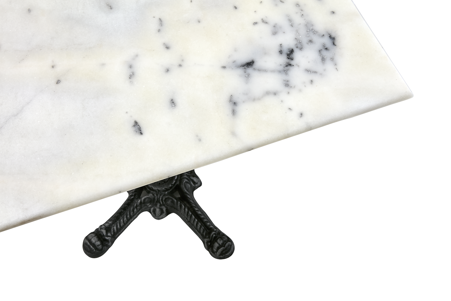 Loire café table White/black