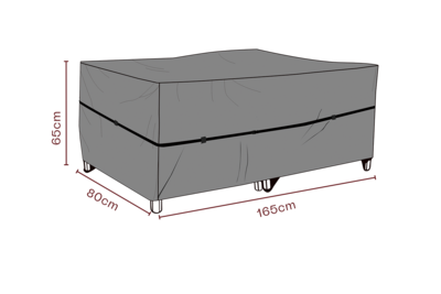 Furniture cover armchair Black