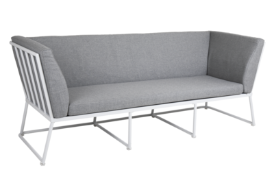 Vence 3-seater sofa White/Pearl grey