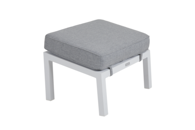 Belfort footstool White/Pearl grey