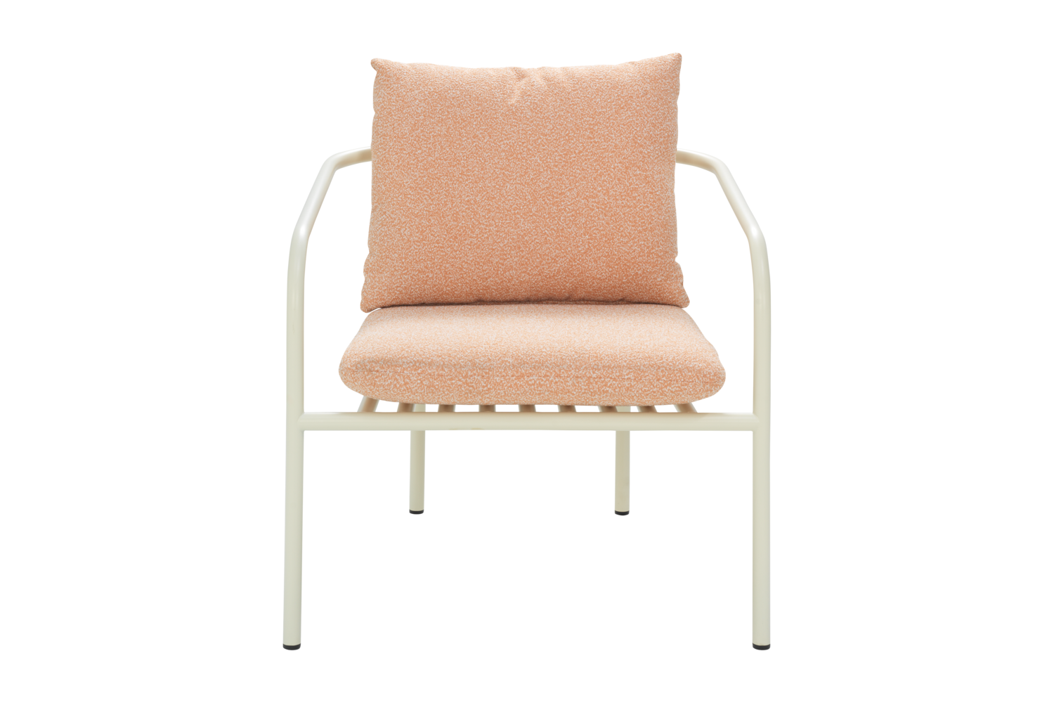 Bendt armchair Pearl White/Teddy Orange