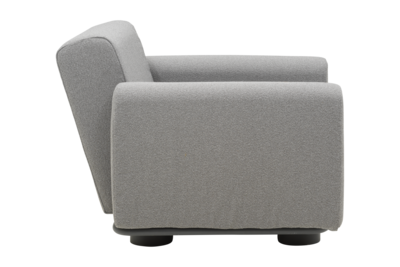 Bolster armchair Anthracite/Teddy Grey