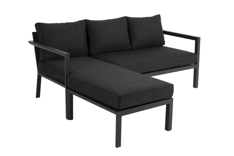 Delia divan sofa Anthracite/grey