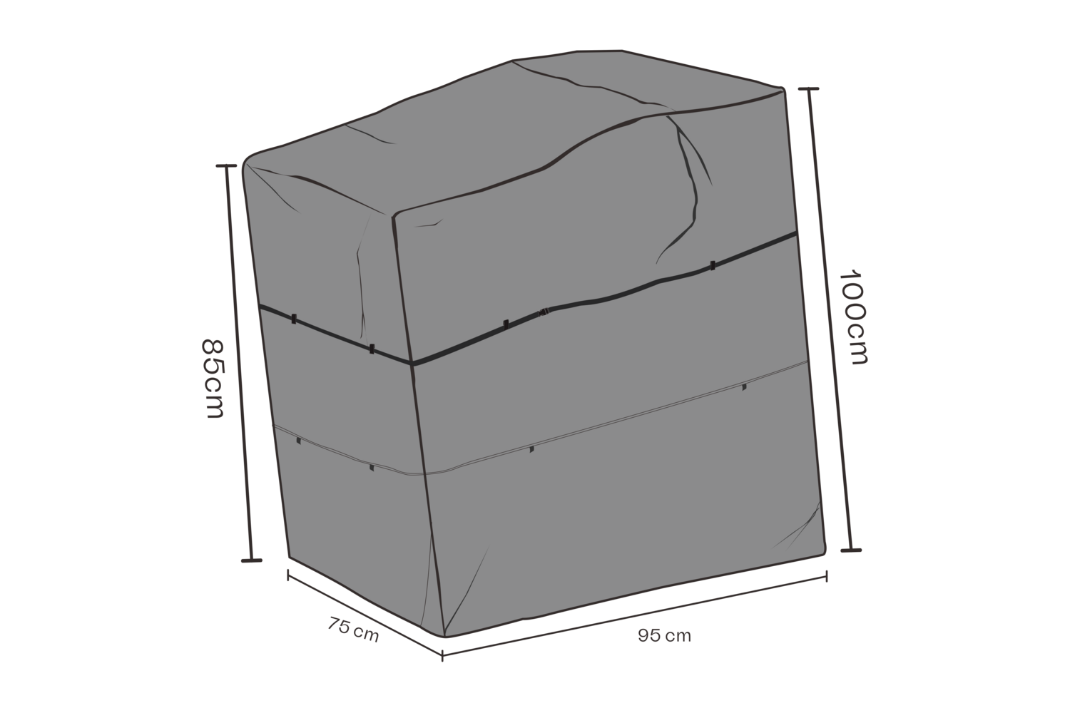 Furniture cover recliner Black -  Water proof