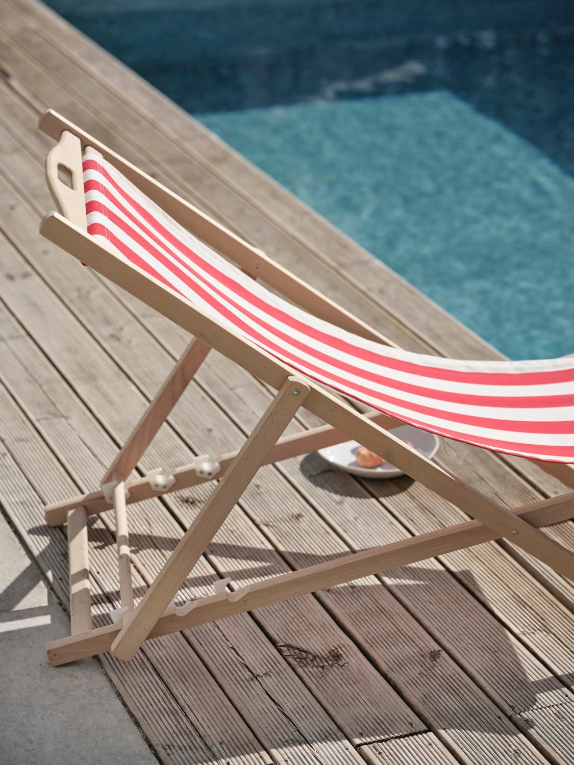 Dingla beach chair Natural/Red-White