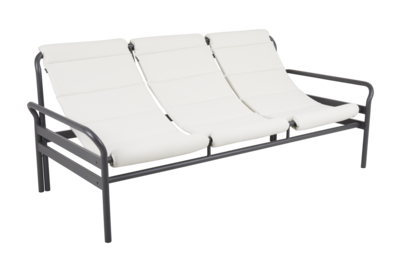 Sling 3-seater sofa Anthracite/Vanilla White