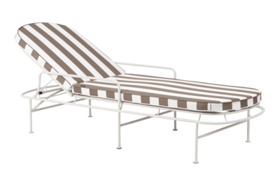 Arts lounger Soft White/Beige Stripes