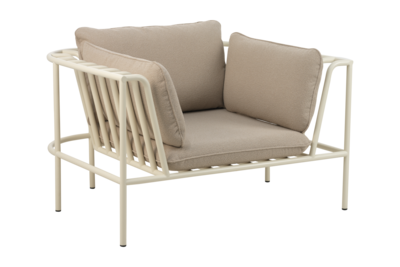 Collier armchair Pearl White/Teddy Beige