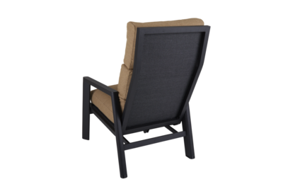 Slide position armchair Black/Cinnamon Gold