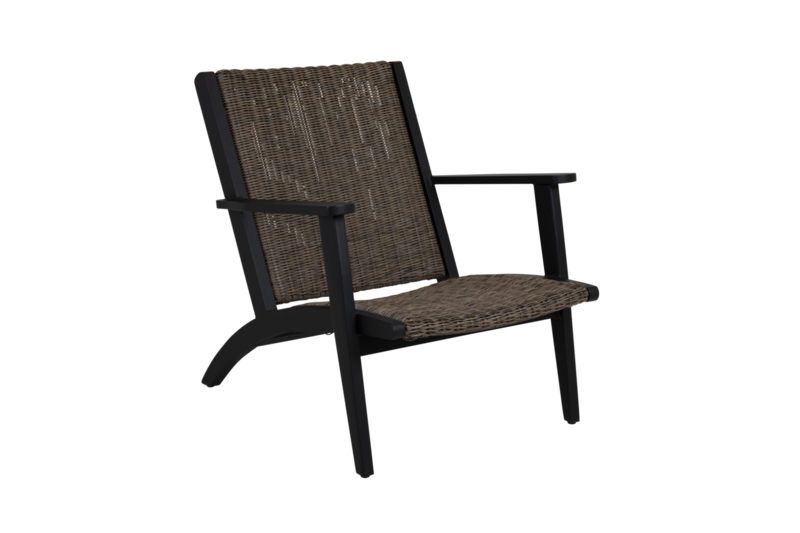 Kira lounge chair Black/rustic