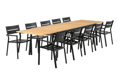 Naos dining table Black/teak