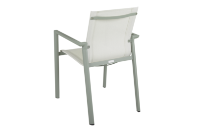 Delia armchair Dusty green/Off-white