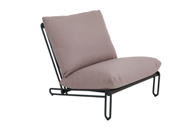 Blixt armchair Black/Dusty pink