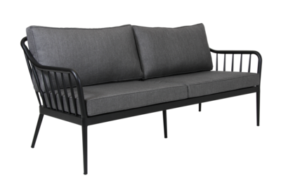 Coleville 3-seater sofa Black/grey