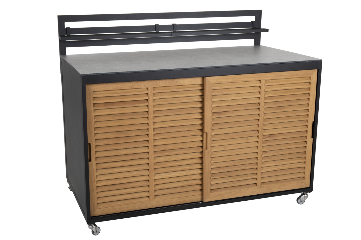 Fornax outdoor Kitchen Black/teak