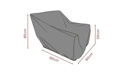 Furniture cover armchair Black