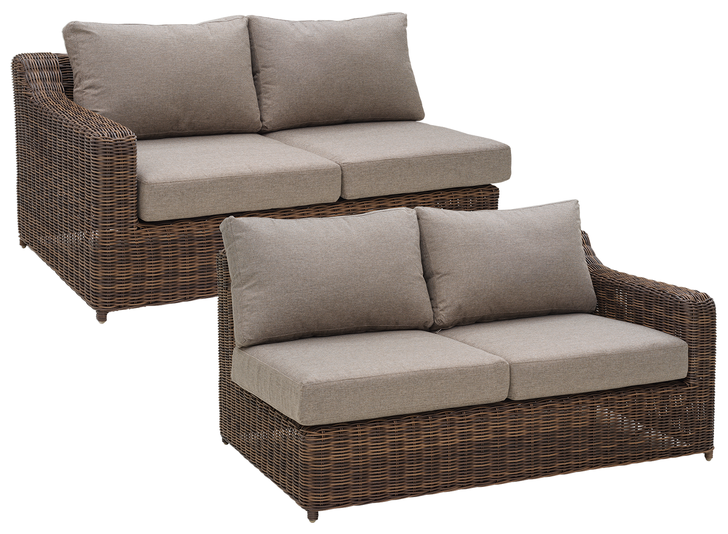 Glendon end piece Dark Brown/Soft Moose