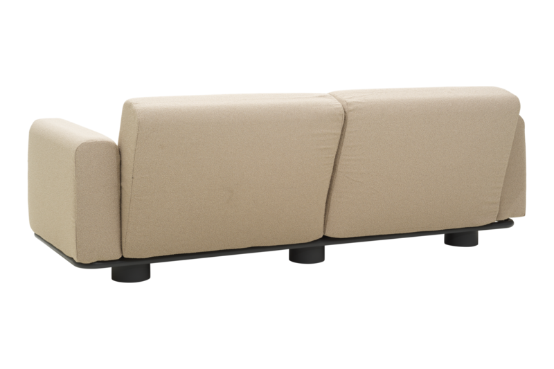 Bolster 2,5-seater sofa Anthracite/Teddy Beige