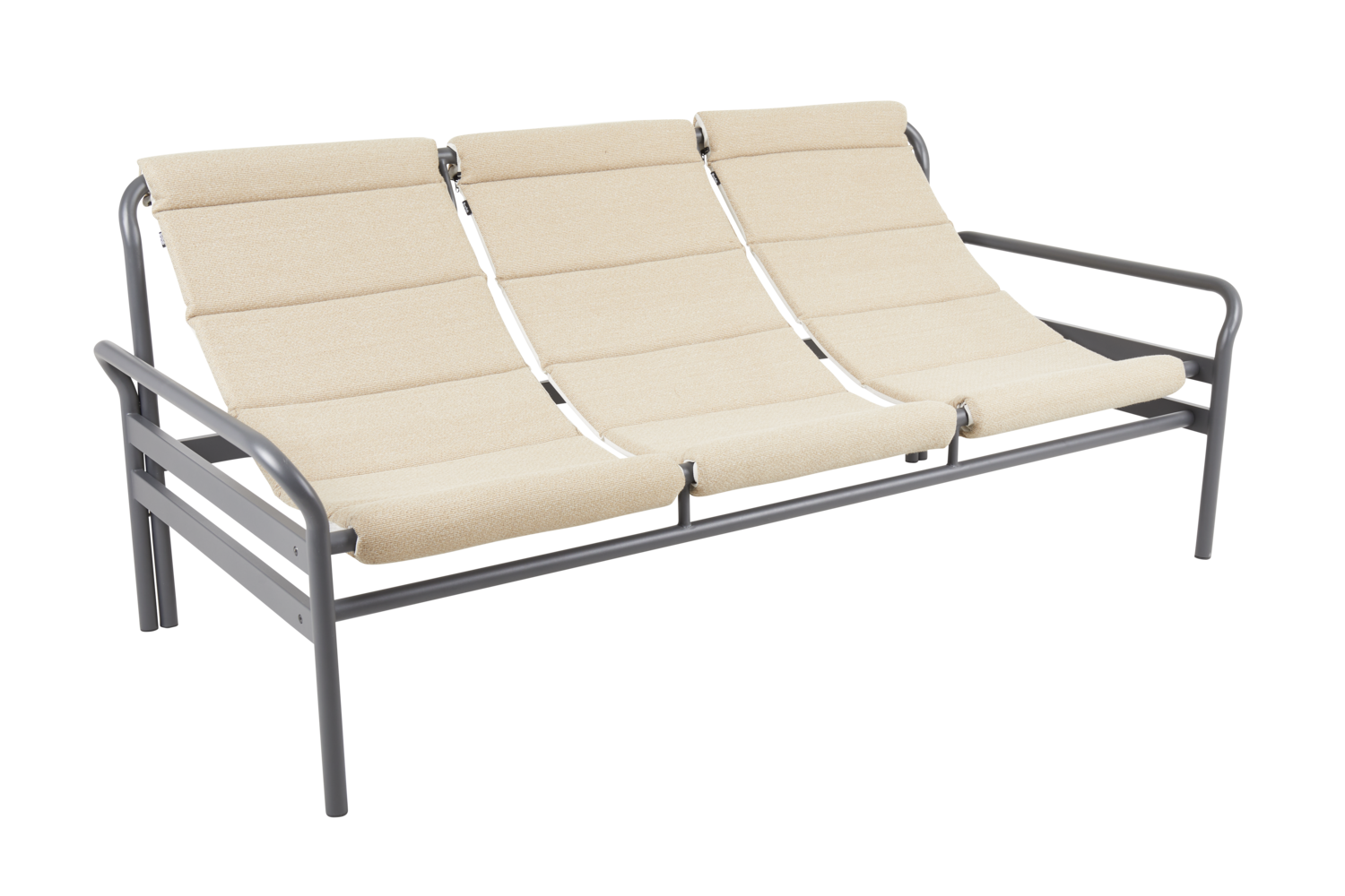 Sling 3-seater sofa Anthracite/Barley