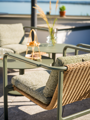 Motty armchair Nordic Green/Teddy Verde