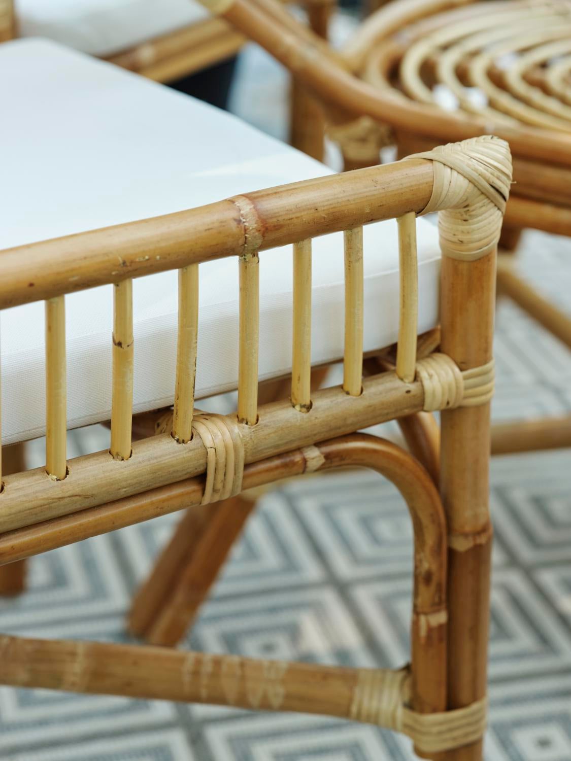 Vallda dining chair Natural colored/white