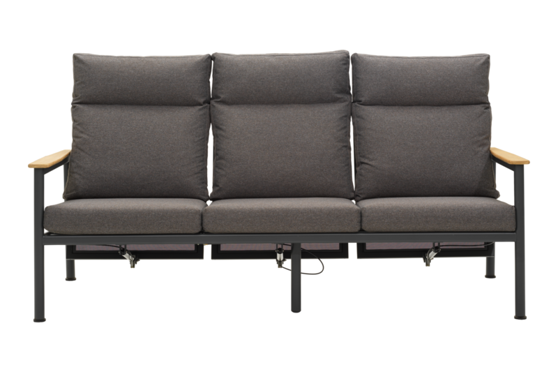 Gordon 3-seater sofa Anthracite/Soft Dawn