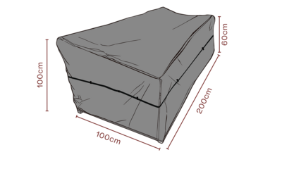 Furniture cover sofa Black