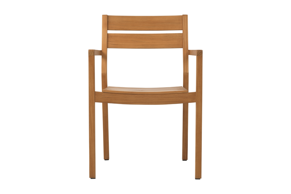 Delia Teak armchair Natural color | Brafab