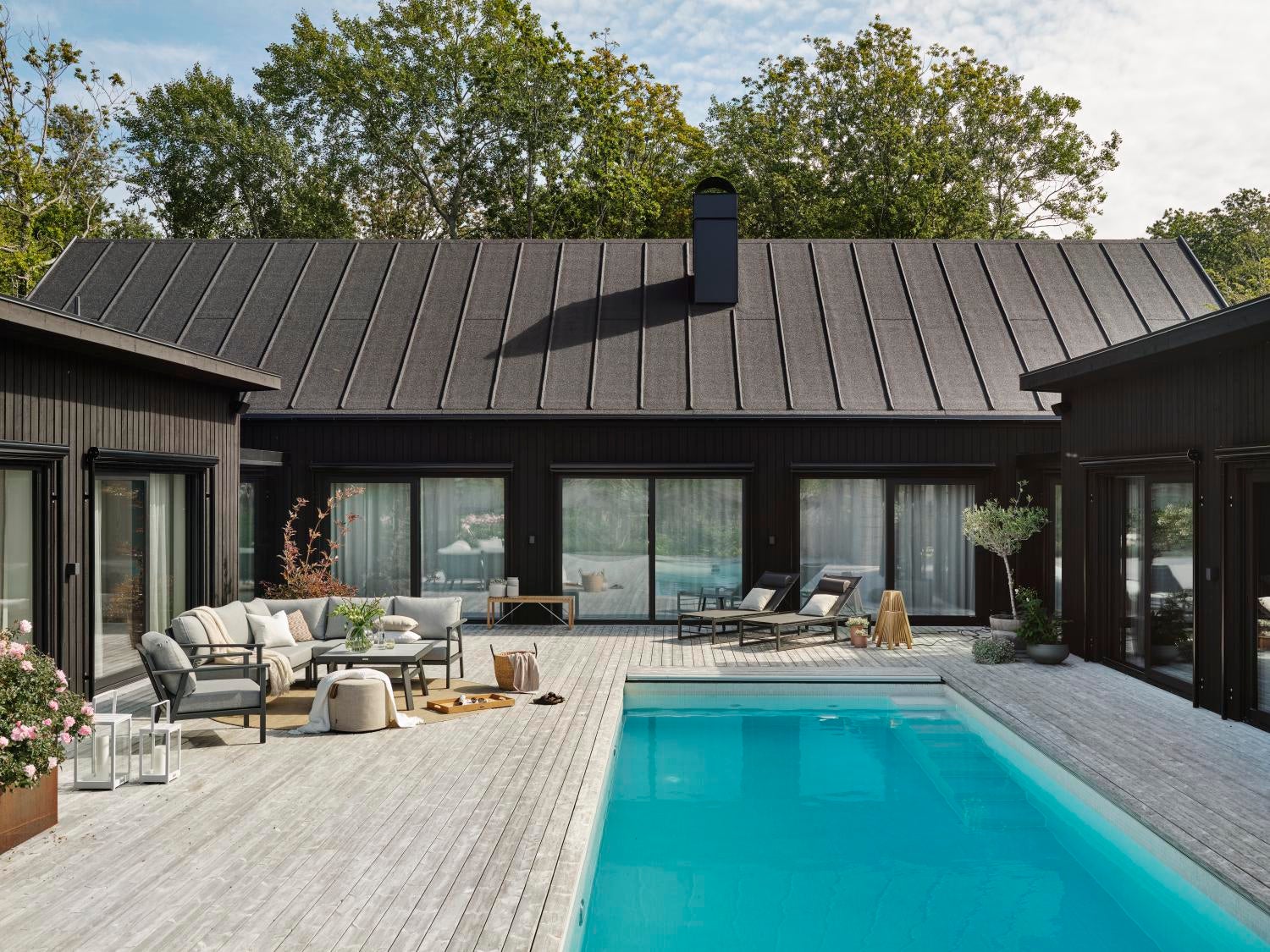 Samvaro Low corner Anthracite/Pearl grey