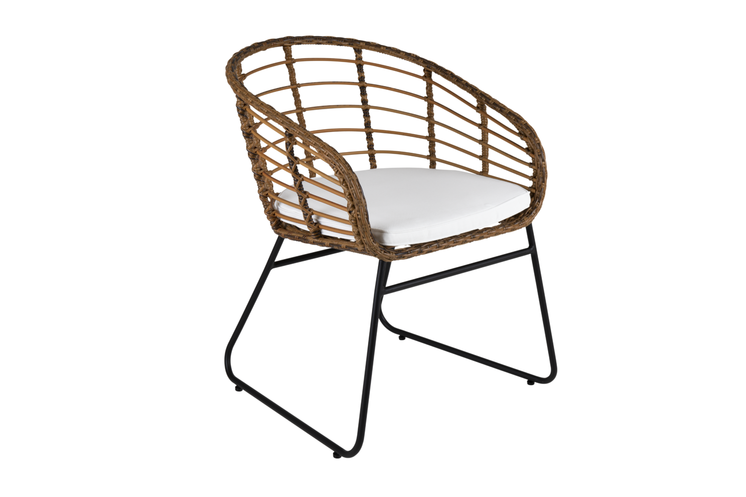 Covelo dining chair Natural colored/white