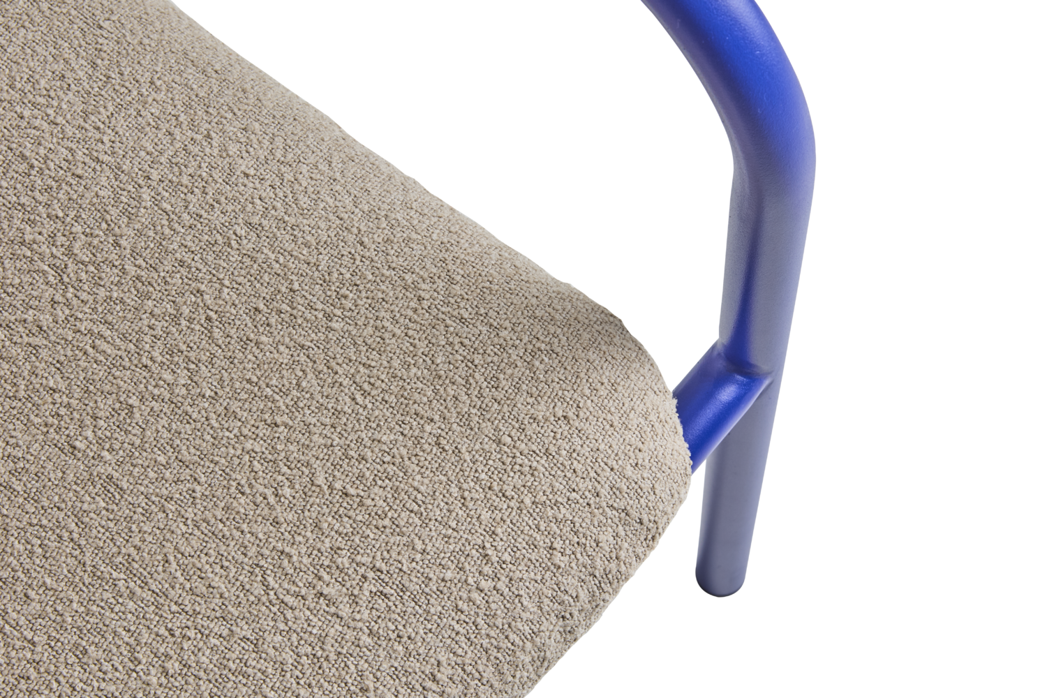 Bendt armchair Indigo Blue/Teddy Beige