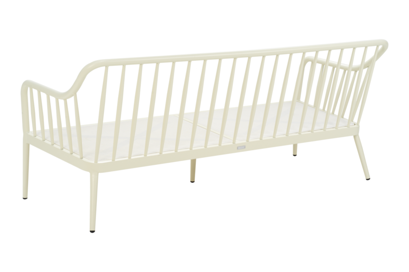 Coleville 3-seater sofa Pearl White/Dot Beige