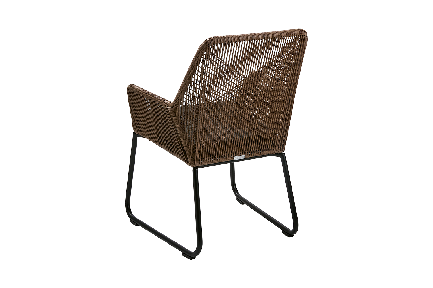 Midway armchair Natural colored/black