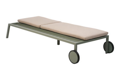Samvaro lounger Dusty Green/Teddy Beige