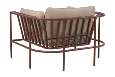 Collier armchair Zin Red/Teddy Beige