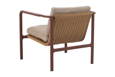 Motty armchair Zin Red/Teddy Beige