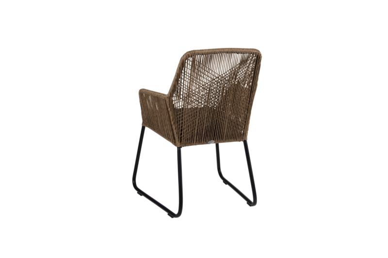 Midway armchair Natural colored/black