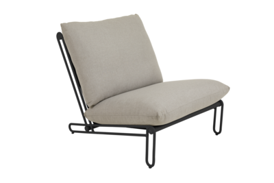 Blixt armchair Black/Cley beige