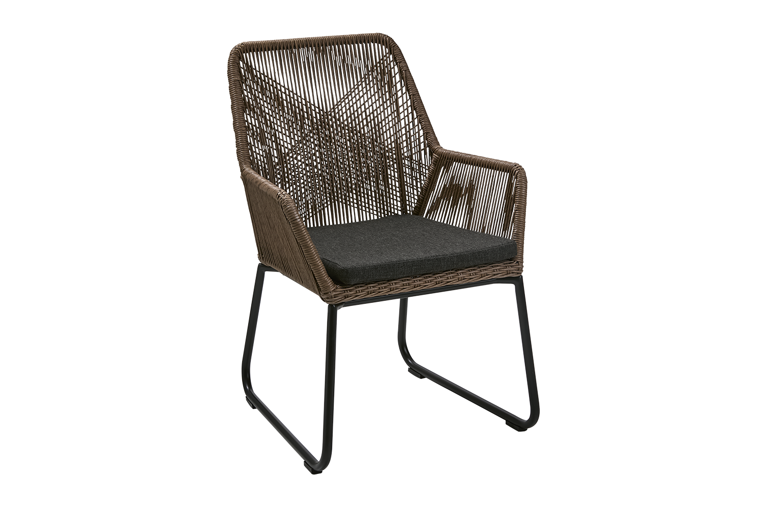 Midway armchair Natural colored/black