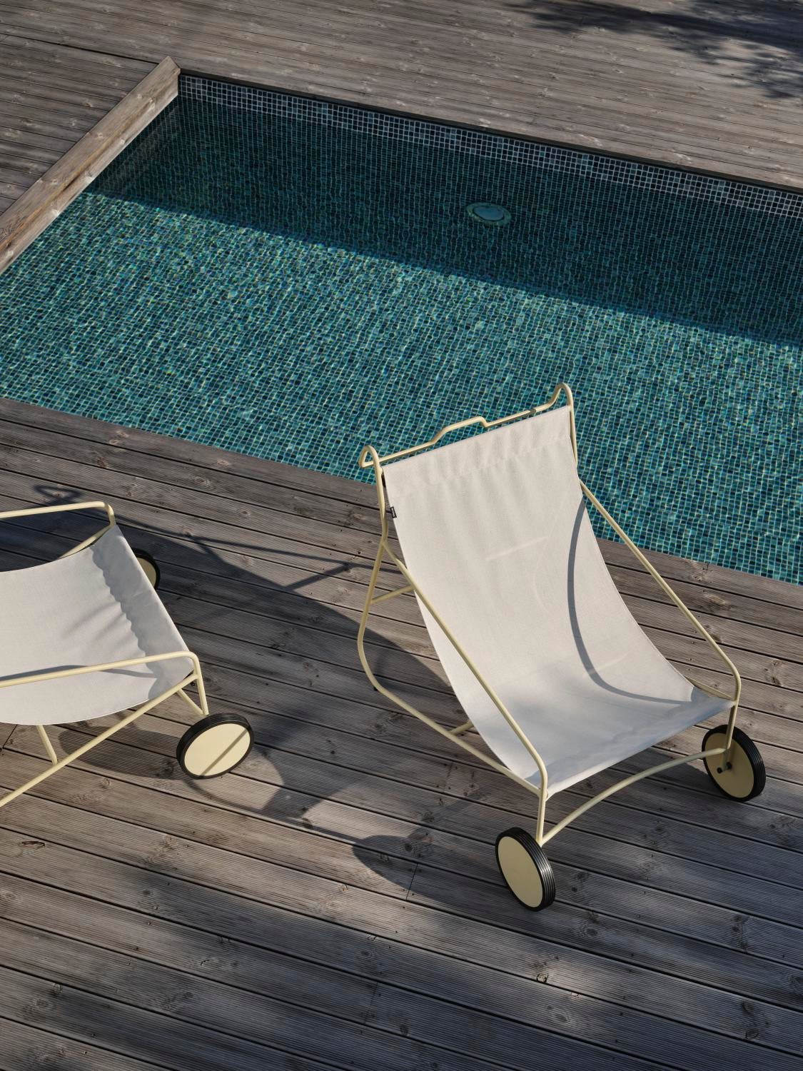 Poul Chair lounge chair Lemon/Off-white