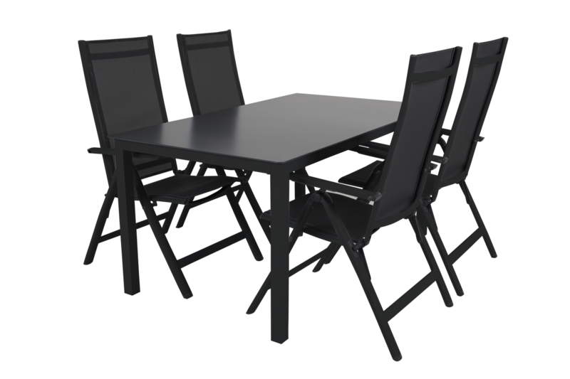 Rana dining table Black/black