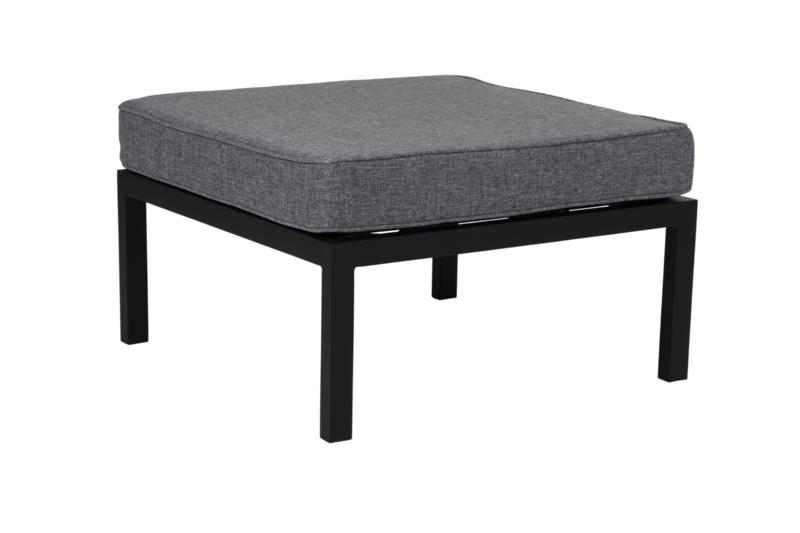 Weldon footstool Black/grey