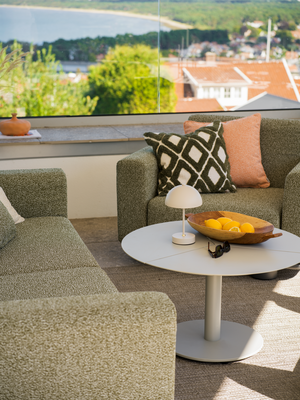 Bolster 2,5-seater sofa Anthracite/Teddy Verde