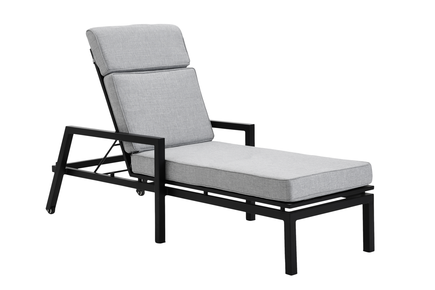 Belfort lounger Black/Pearl Grey