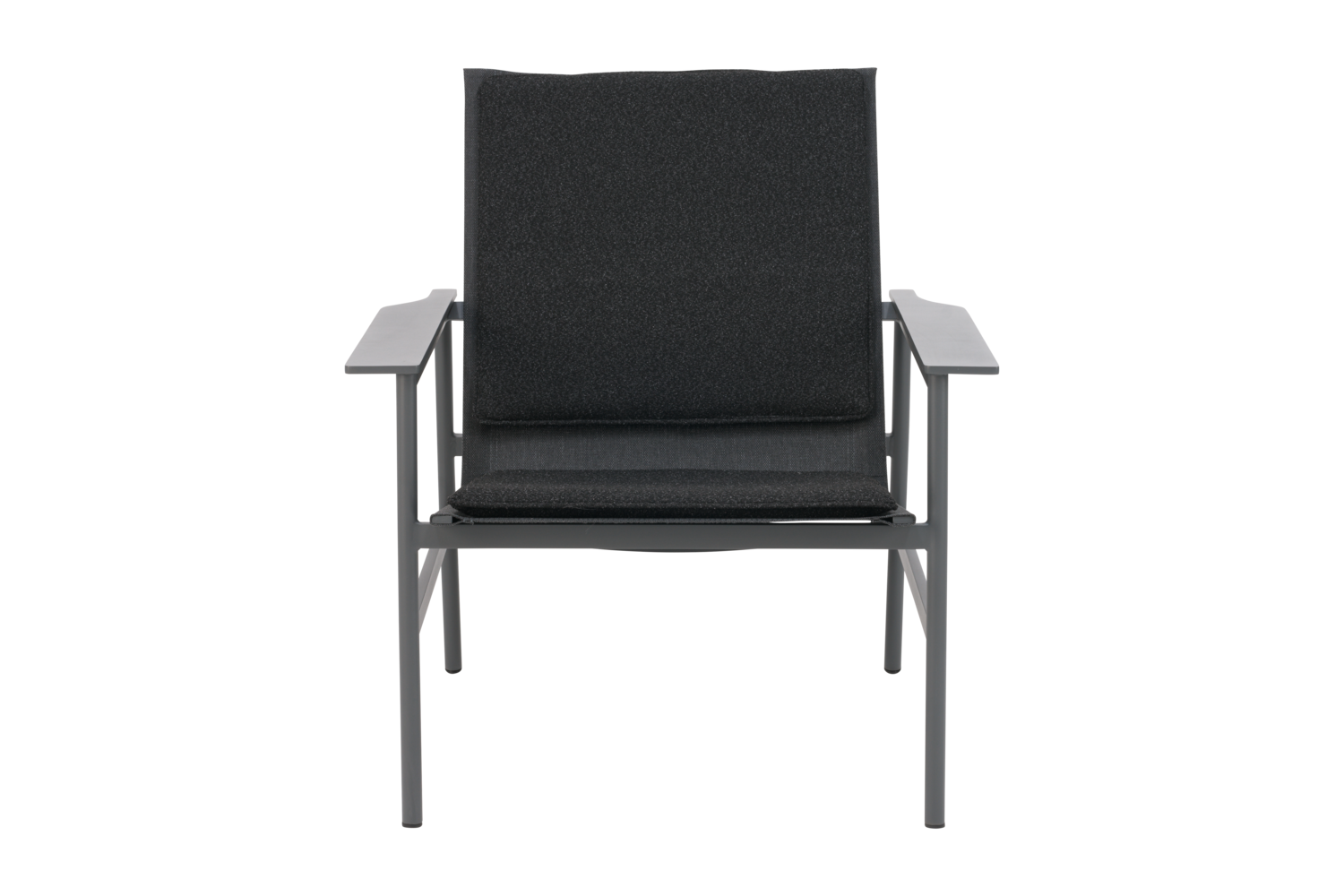 Soro lounge chair Anthracite/Teddy Black