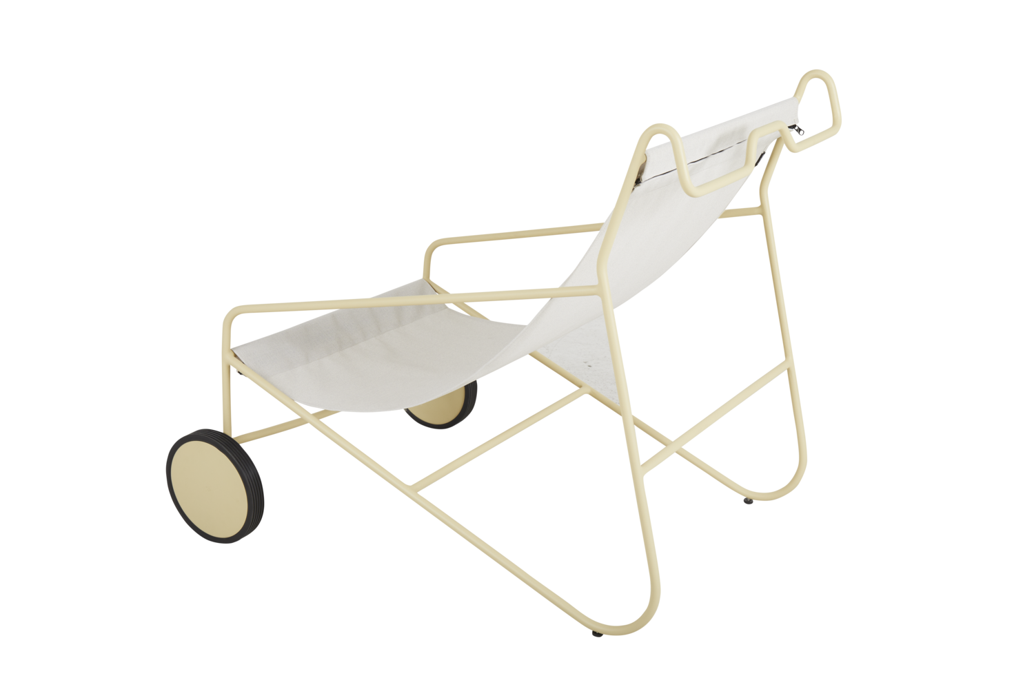 Poul Chair lounge chair Lemon/Off-white